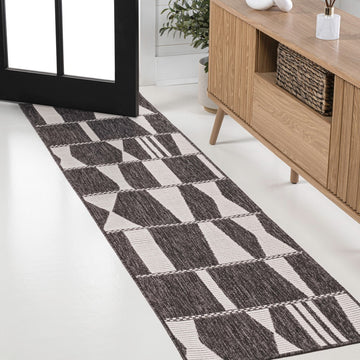 Odette Modern Geometric Abstract Two-tone Indoor/Outdoor Area Rug